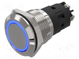 Switch: vandal resistant; Pos: 2; SPDT; 3A/240VAC; 3A/240VDC; blue