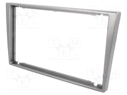 Radio mounting frame; Opel,Renault,Suzuki; 2 DIN; grey