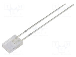 LED; rectangular; 2x5x7mm; bipolar; red,green; 500÷750mcd; 120°