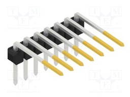 Connector: pin strips; pin header; male; PIN: 7; 2.54mm; THT; 1x7