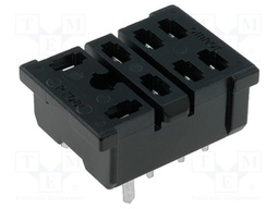 Socket; PIN: 8; 15A; 250VAC; H: 12mm; W: 22mm; Mounting: PCB; -25÷55°C