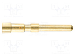 HAN M23 MALE CRIMP CONTACT, 1.5MM, 0.14 1.00MM?, GOLD 37AC1879