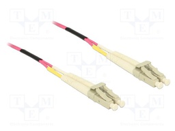 Fiber patch cord; OM4; LC/PC,both sides; 100m; 50/125um; LSZH