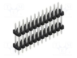Connector: pin strips; pin header; male; PIN: 24; 2mm; THT; 2x12