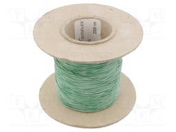Insulating tube; Mat: silicone; green; Øint: 0.5mm
