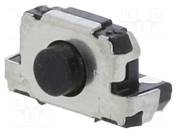 Push-button; SPST; Pos: 2; 0.02A/15VDC; side; none; OFF-(ON); 100mΩ