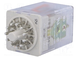Relay: electromagnetic; 3PDT; Ucoil: 12VDC; 10A/250VAC; 10A/24VDC