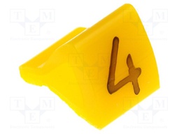 Markers for cables and wires; Label symbol: 4; 1.7÷3.5mm; H: 7mm