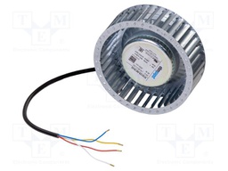 Fan: EC; radial; Ø133mm; 240m3/h; ball bearing; 2000rpm; IP22