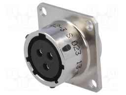Connector: circular; PT; socket; female; PIN: 3; external bayonet