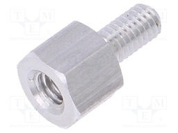 Screwed spacer sleeve; Int.thread: M3; 5mm; Ext.thread: M3