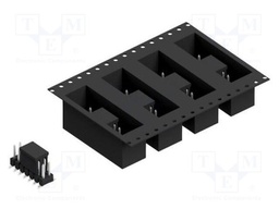 Connector: pin strips; pin header; male; PIN: 14; 2.54mm; SMT; 2x7