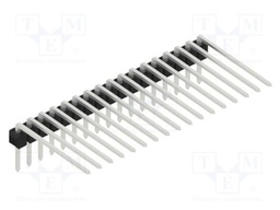 Connector: pin strips; pin header; male; PIN: 17; 2.54mm; THT; 1x17