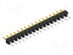 Connector: pin strips; pin header; male; PIN: 17; 2.54mm; SMT; 1x17