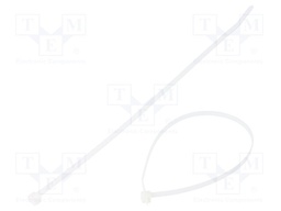 Cable tie; L: 292mm; W: 4.8mm; polyamide; 222N; natural; Ømax: 76mm