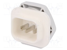 Connector: AC supply; 6.3x0,8mm connectors; male; 4761; 10A; PIN: 3