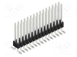 Connector: pin strips; pin header; male; PIN: 30; 1.27mm; SMT; 2x15