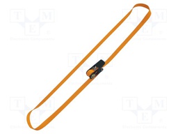 Fastening belt; L: 2.5m; Width: 25mm; Kit: plunger clamps