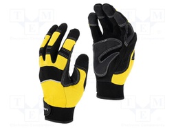 Protective gloves; Size: 11; black/yellow; tag