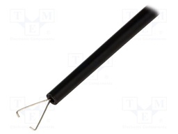 Clip-on probe; pincers type; 10A; black; Grip capac: max.4mm; 4mm