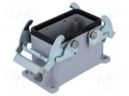 Enclosure: for HDC connectors; JEI; size 57.27; closed; IP65; PG16