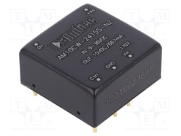 Converter: DC/DC; 10W; Uin: 9÷36V; 15VDC; Iout: 0.66A; 1"x1"; 15g