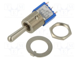 Switch: toggle; Pos: 3; SP3T; ON-OFF-ON; 3A/250VAC; 4A/30VDC; 5000M