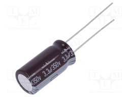 Capacitor: electrolytic; low impedance; THT; 3.3uF; 350VDC; ±20%