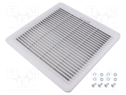 Filter; IP54; 224x224mm; Colour: grey (bright)