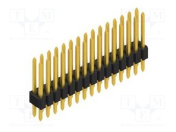 Connector: pin strips; pin header; male; PIN: 30; 1.27mm; THT; 2x15