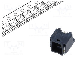 Connector: wire-board; DF51K; horizontal; male; on PCBs; socket