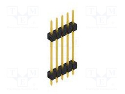 Connector: pin strips; pin header; male; PIN: 5; 2.54mm; THT; 1x5