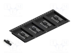 Connector: pin strips; pin header; male; PIN: 7; 2.54mm; SMT; 1x7