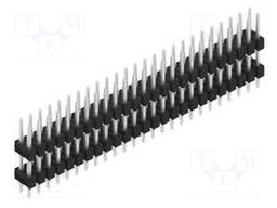Connector: pin strips; pin header; male; PIN: 50; 2.54mm; THT; 2x25