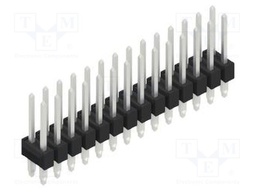 Connector: pin strips; pin header; male; PIN: 28; 2.54mm; THT; 2x14