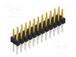 Connector: pin strips; pin header; male; PIN: 24; 2.54mm; THT; 2x12