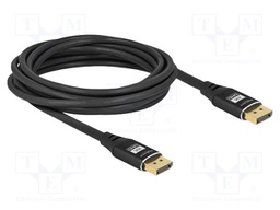 Cable; DisplayPort plug,both sides; DisplayPort 1.4; 5m; black