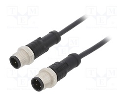 Cable: for sensors/automation; PIN: 4; M12-M12; D code-Ethernet