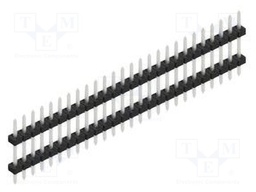 Connector: pin strips; pin header; male; PIN: 26; 2mm; THT; 1x26