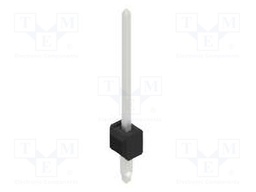 Connector: pin strips; pin header; male; PIN: 1; 2.54mm; THT; 1x1