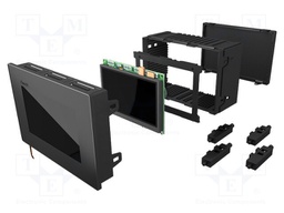 Enclosure: panel; X: 144mm; Y: 96mm; Z: 5mm; ABS + PC,PPO; black
