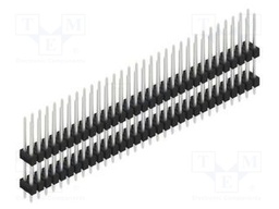 Connector: pin strips; pin header; male; PIN: 62; 2.54mm; THT; 2x31