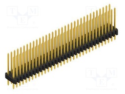 Connector: pin strips; pin header; male; PIN: 66; 1.27mm; THT; 2x33