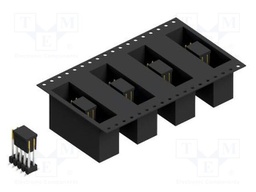 Connector: pin strips; pin header; male; PIN: 10; 2.54mm; SMT; 2x5