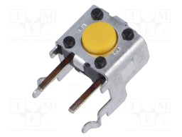 Microswitch TACT; SPST-NO; Pos: 2; 0.05A/24VDC; THT; none; 1.47N
