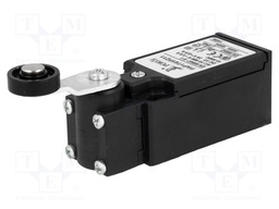 Limit switch; lever R 27mm, plastic roller Ø18mm; NO + NC; 10A