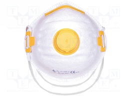 Formed cup mask; FFP1 NR D; with valve