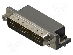 Connector: D-Sub HD; PIN: 44; socket; male; angled; THT; MHHDR