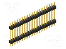 Connector: pin strips; pin header; male; PIN: 27; 1.27mm; THT; 1x27