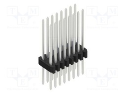 Connector: pin strips; pin header; male; PIN: 16; 1.27mm; THT; 2x8